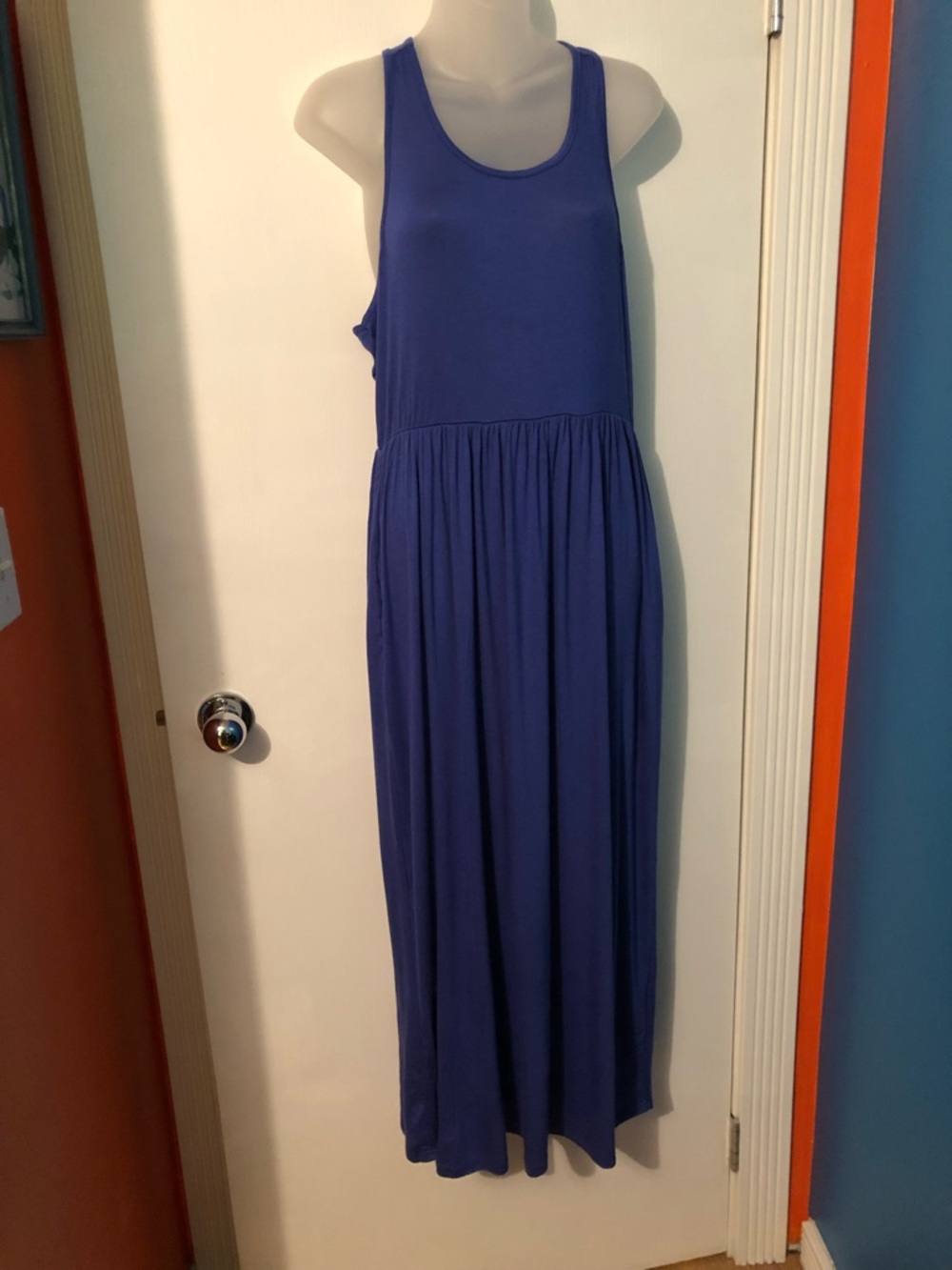 SHEIN Royal Blue Sleeveless Maxi Dress